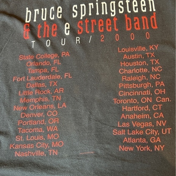 Vintage Bruce Springsteen Concert Tee from the 2000 tour Single Stitch - Picture 8 of 9